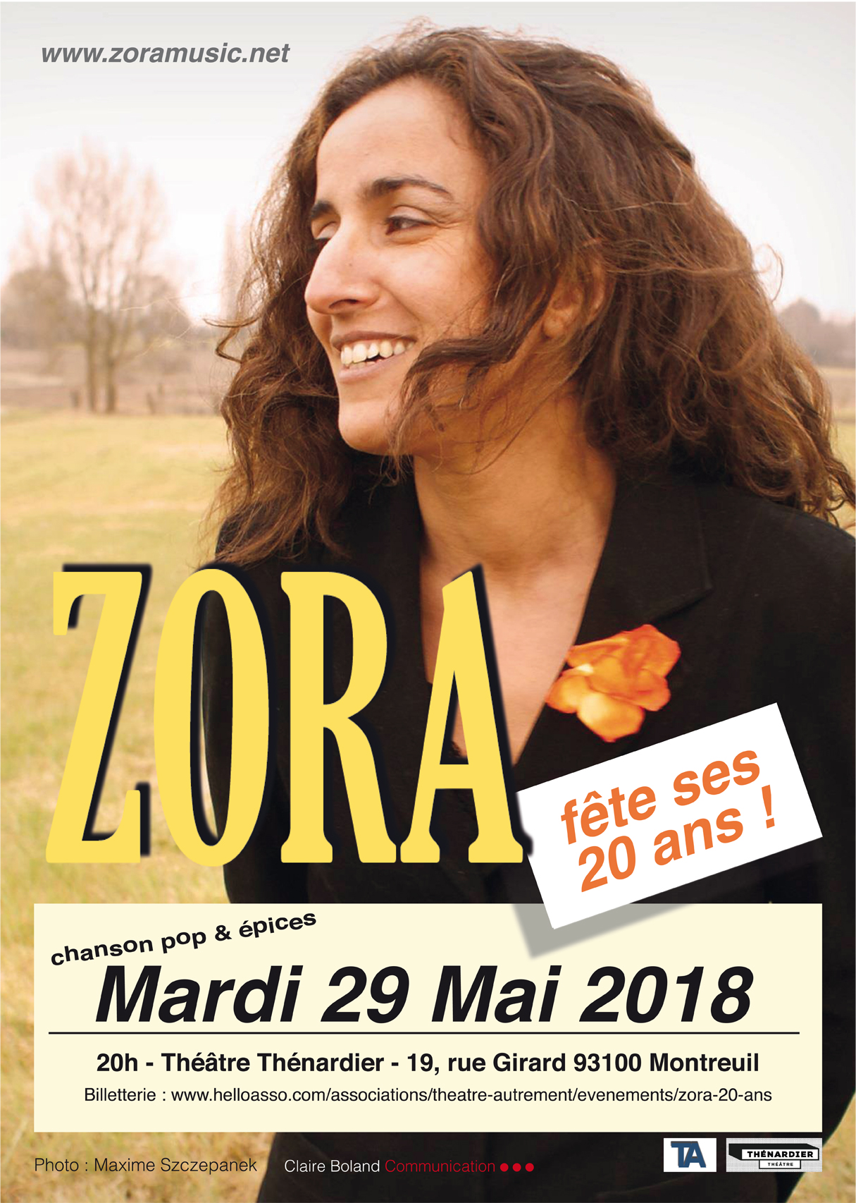 affiche Zora 20 ans