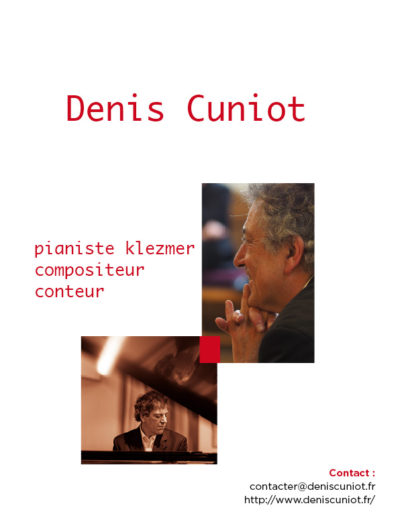 dossier de presse de Denis Cuniot, pianiste klezmer